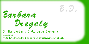 barbara dregely business card